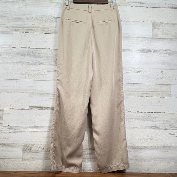 LOFT Pants - LOFT Wide Leg Pants Womens 2 Tan Beige High Rise Lyocell Trousers Old Money